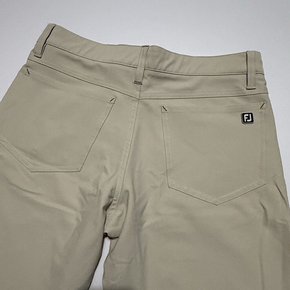 Footjoy FJ Athletic Fit Golf Pant Men’s 30x30 Beige STONE Performance 5-Pocket